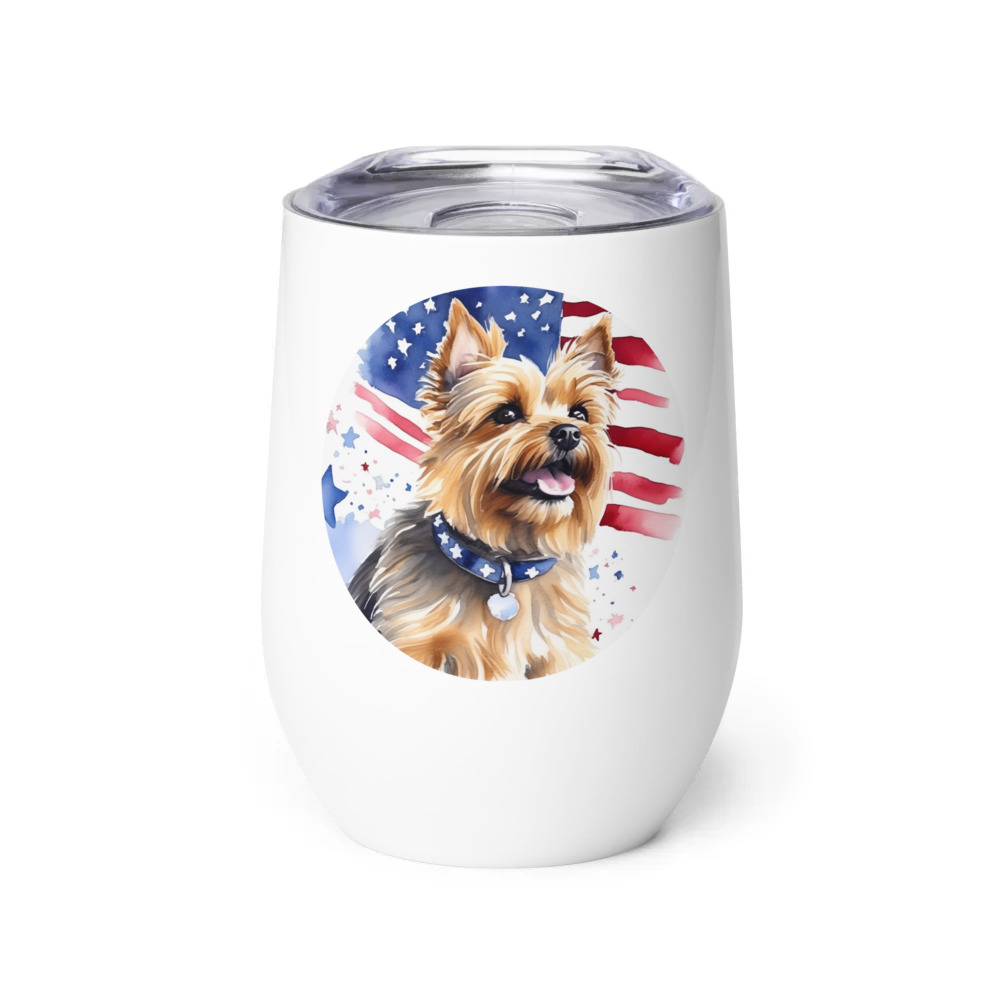 PugMug Custom Cairn Terrier Wine Tumbler