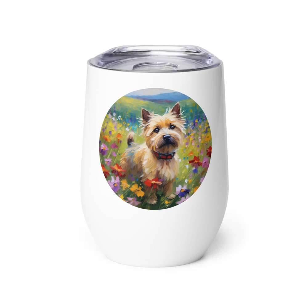 PugMug Custom Cairn Terrier Wine Tumbler