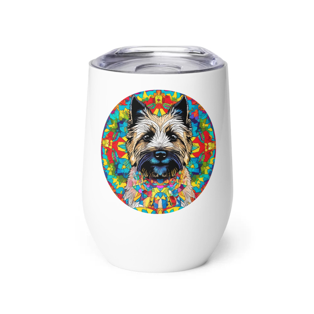 PugMug Custom Cairn Terrier Wine Tumbler