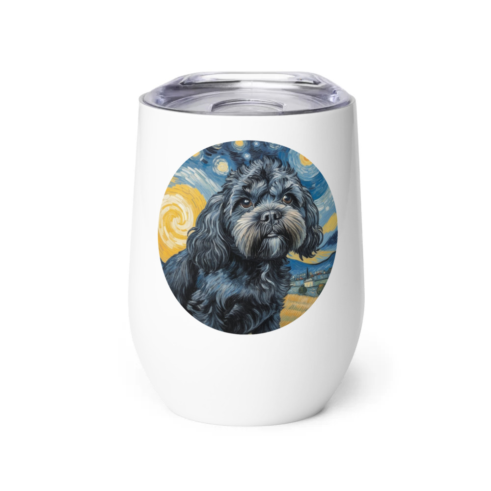 PugMug Custom Lily Wine Tumbler