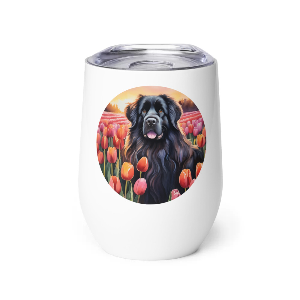 PugMug Custom Newfoundland Wine Tumbler