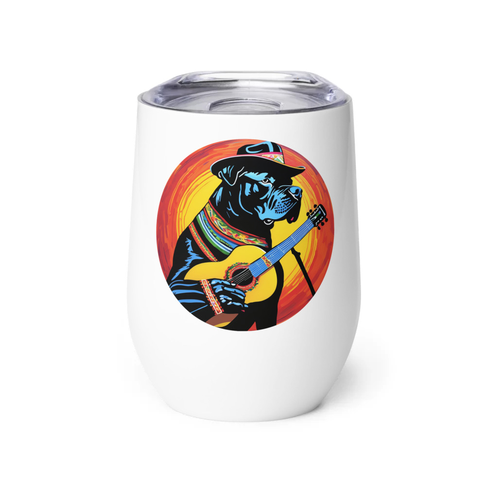 PugMug Custom Cane Corso Wine Tumbler