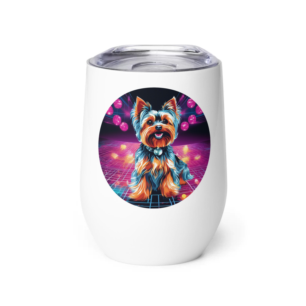PugMug Custom Yorkshire Terrier Wine Tumbler