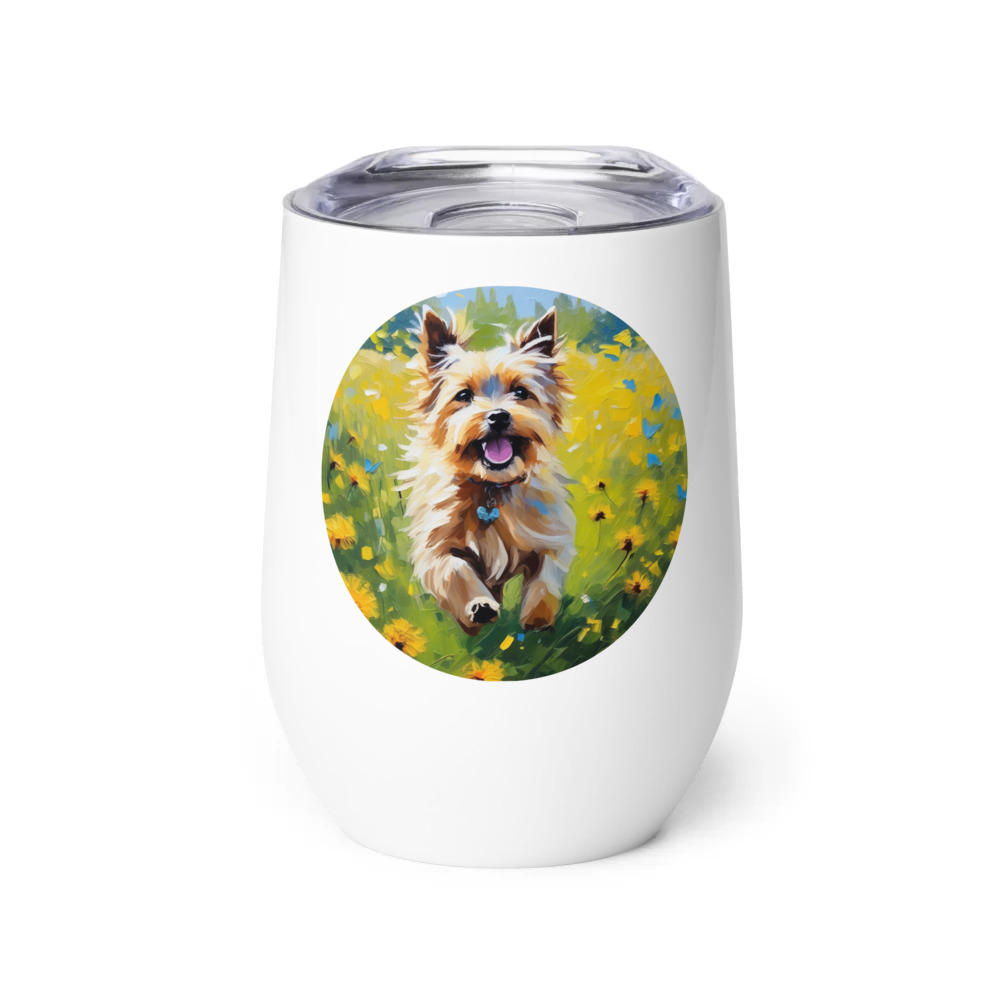PugMug Custom Cairn Terrier Wine Tumbler