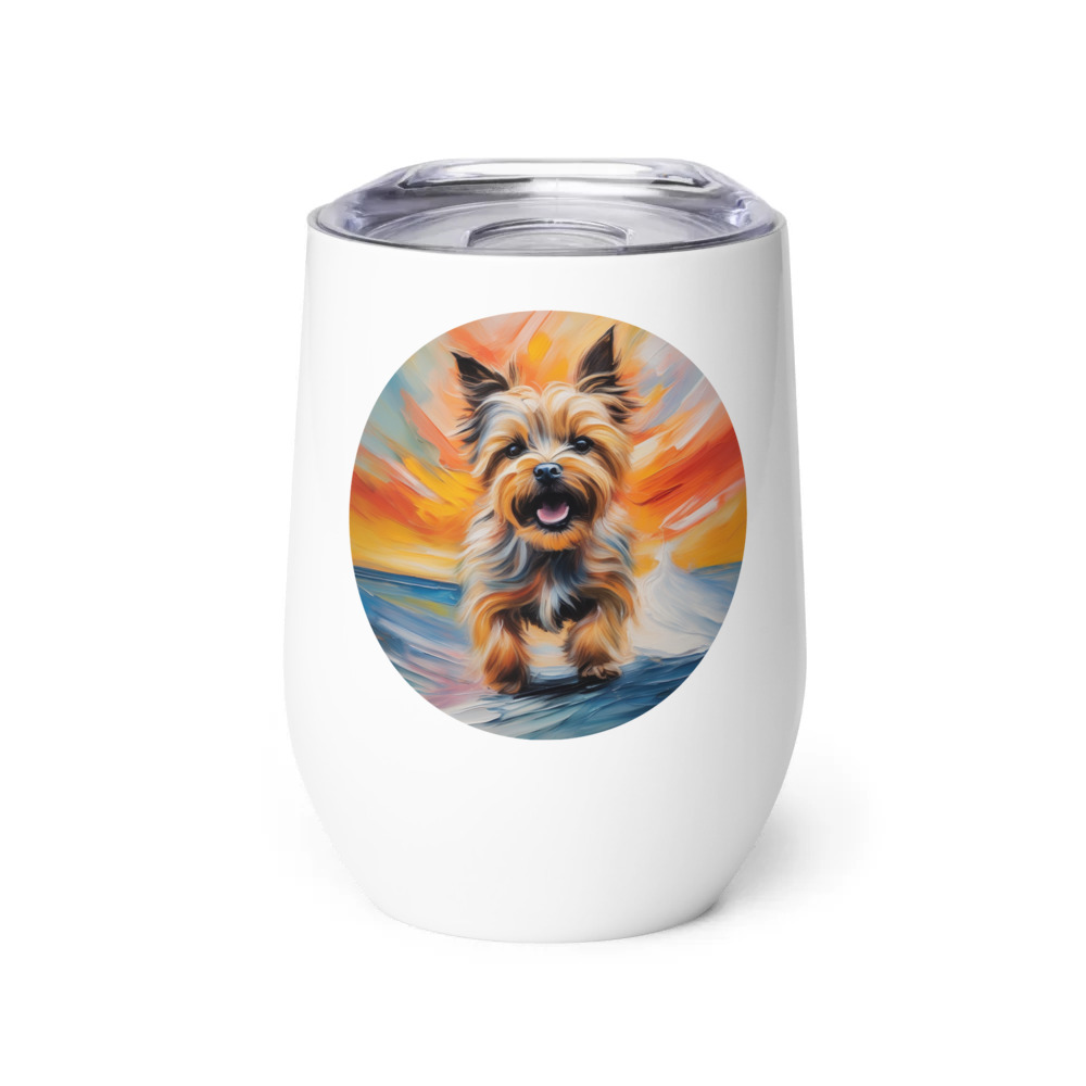 PugMug Custom Cairn Terrier Wine Tumbler