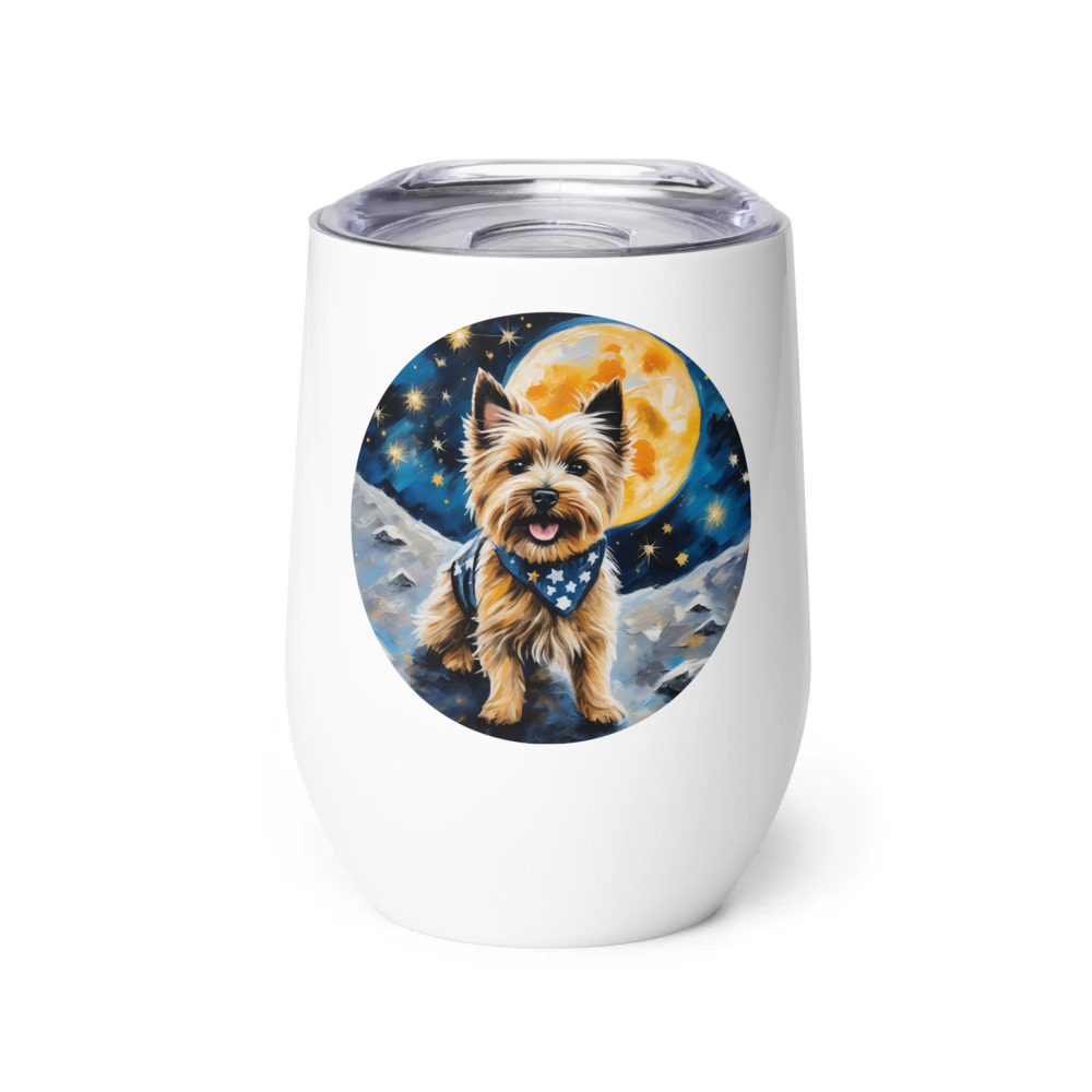 PugMug Custom Cairn Terrier Wine Tumbler