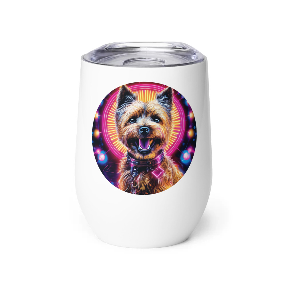 PugMug Custom Cairn Terrier Wine Tumbler