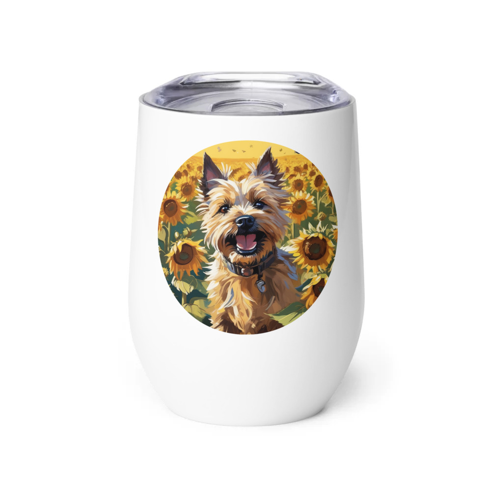 PugMug Custom Cairn Terrier Wine Tumbler