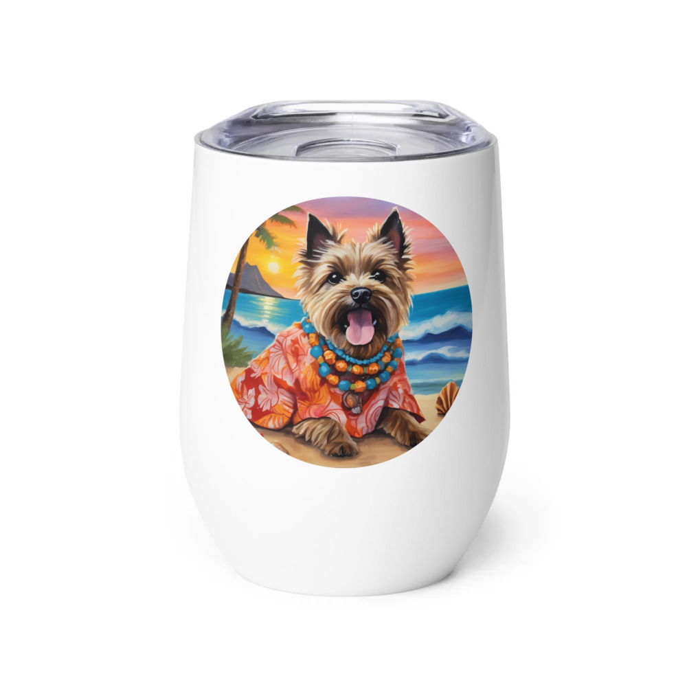 PugMug Custom Cairn Terrier Wine Tumbler