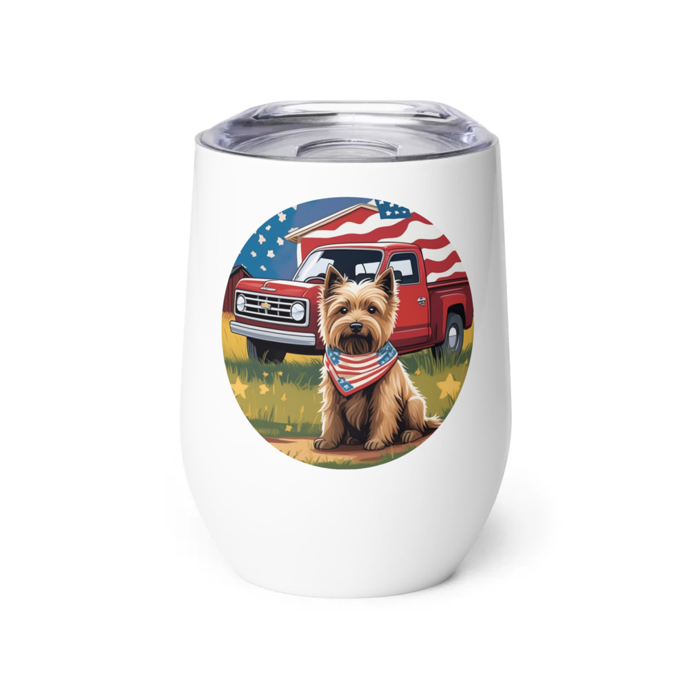 PugMug Custom Cairn Terrier Wine Tumbler