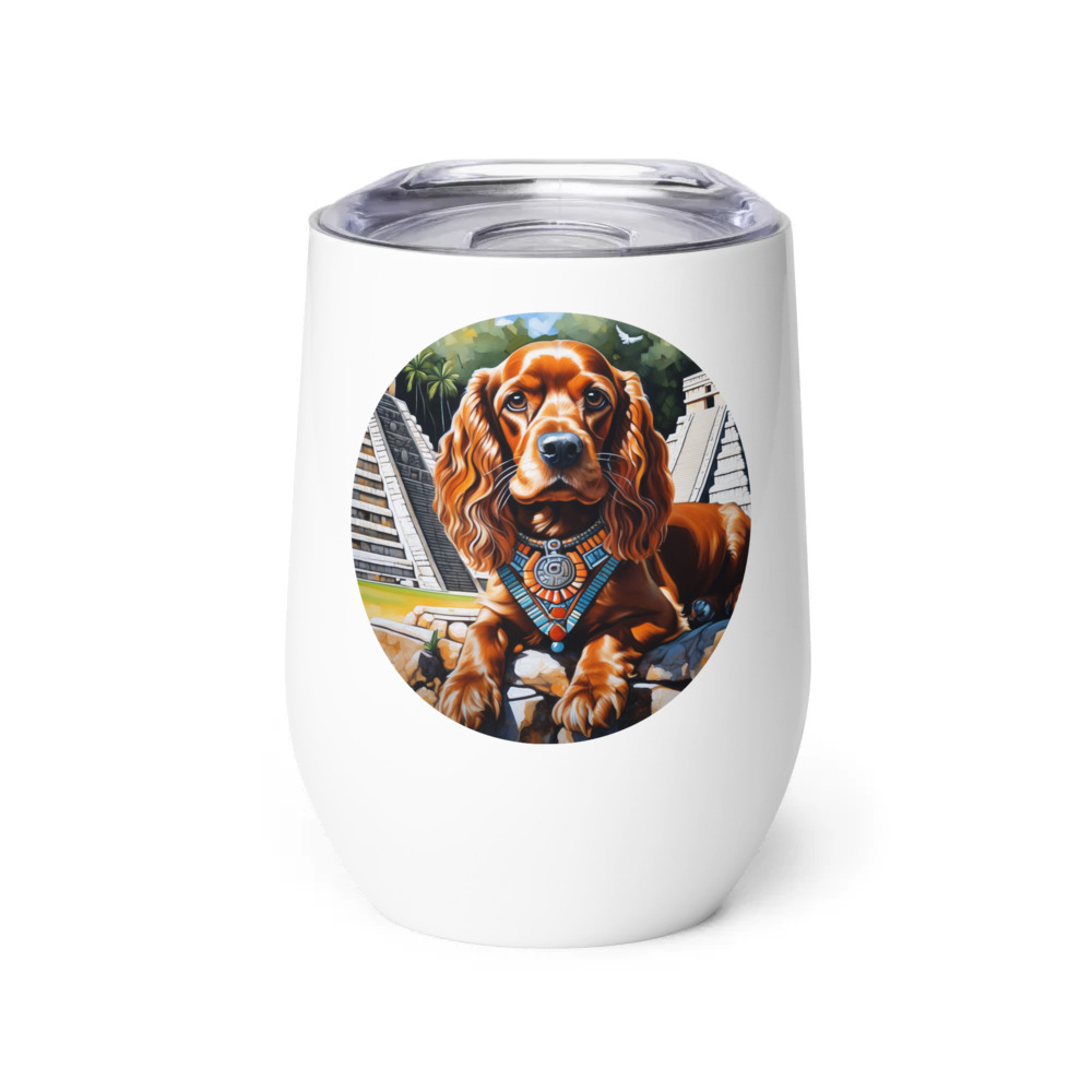 PugMug Custom Cocker Spaniel Wine Tumbler