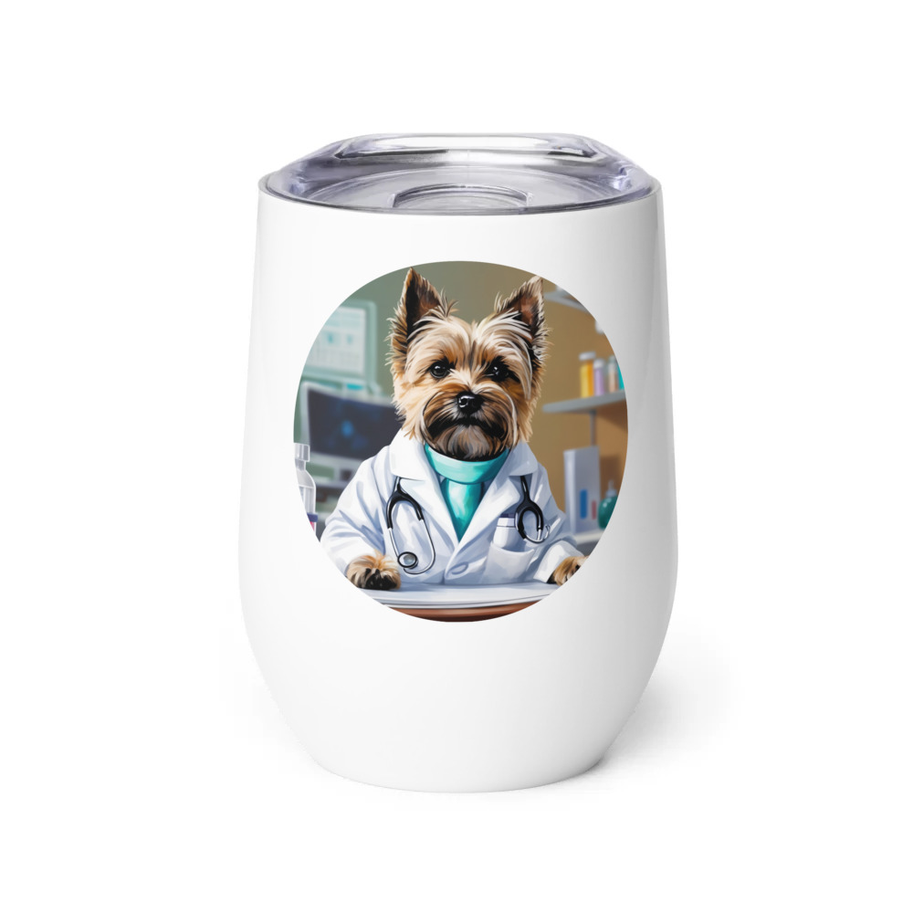 PugMug Custom Cairn Terrier Wine Tumbler