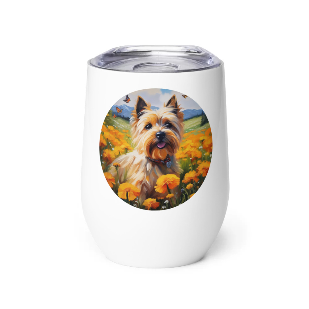 PugMug Custom Cairn Terrier Wine Tumbler