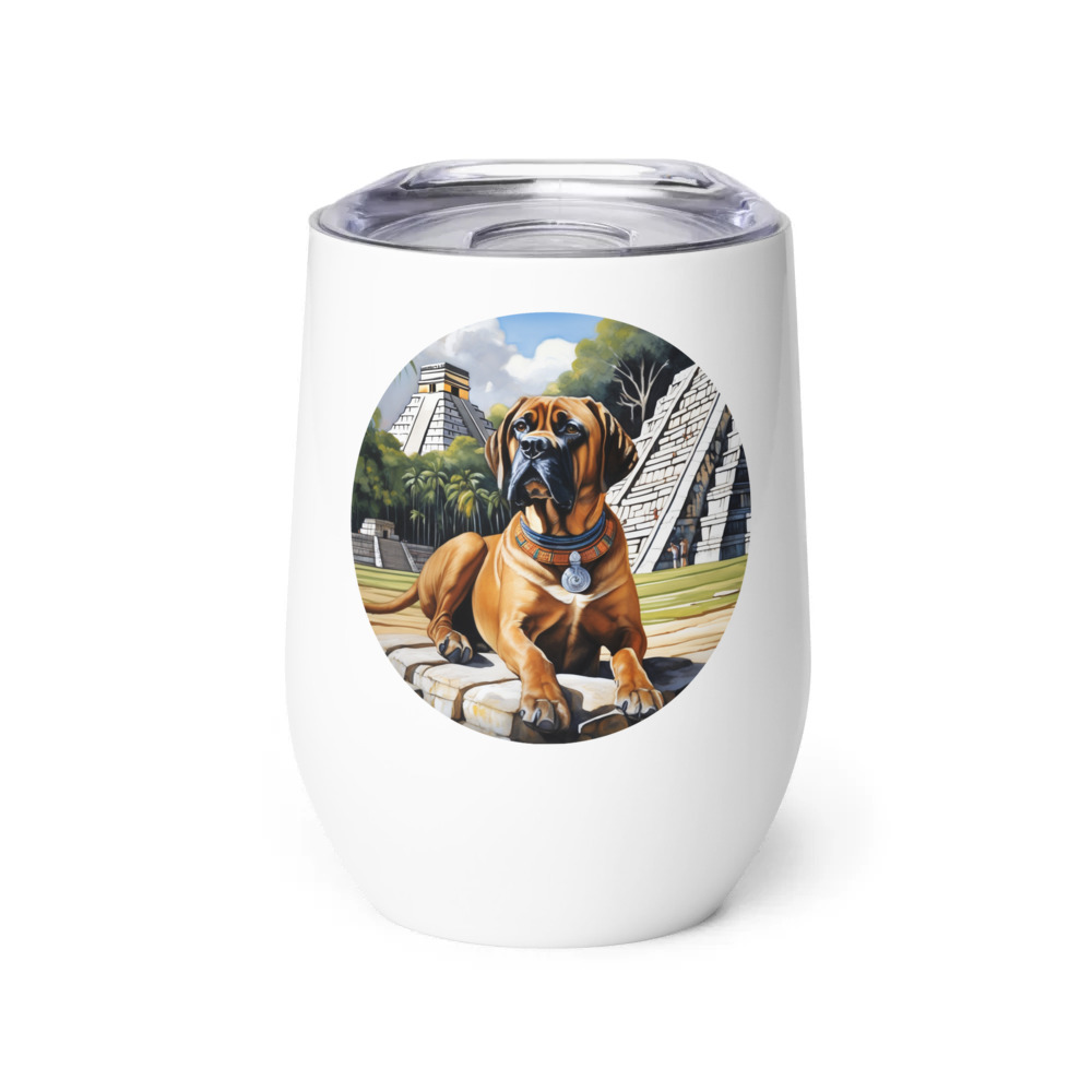 PugMug Custom Mastiff Wine Tumbler