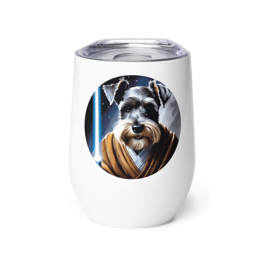 PugMug Custom Miniature Schnauzer Wine Tumbler