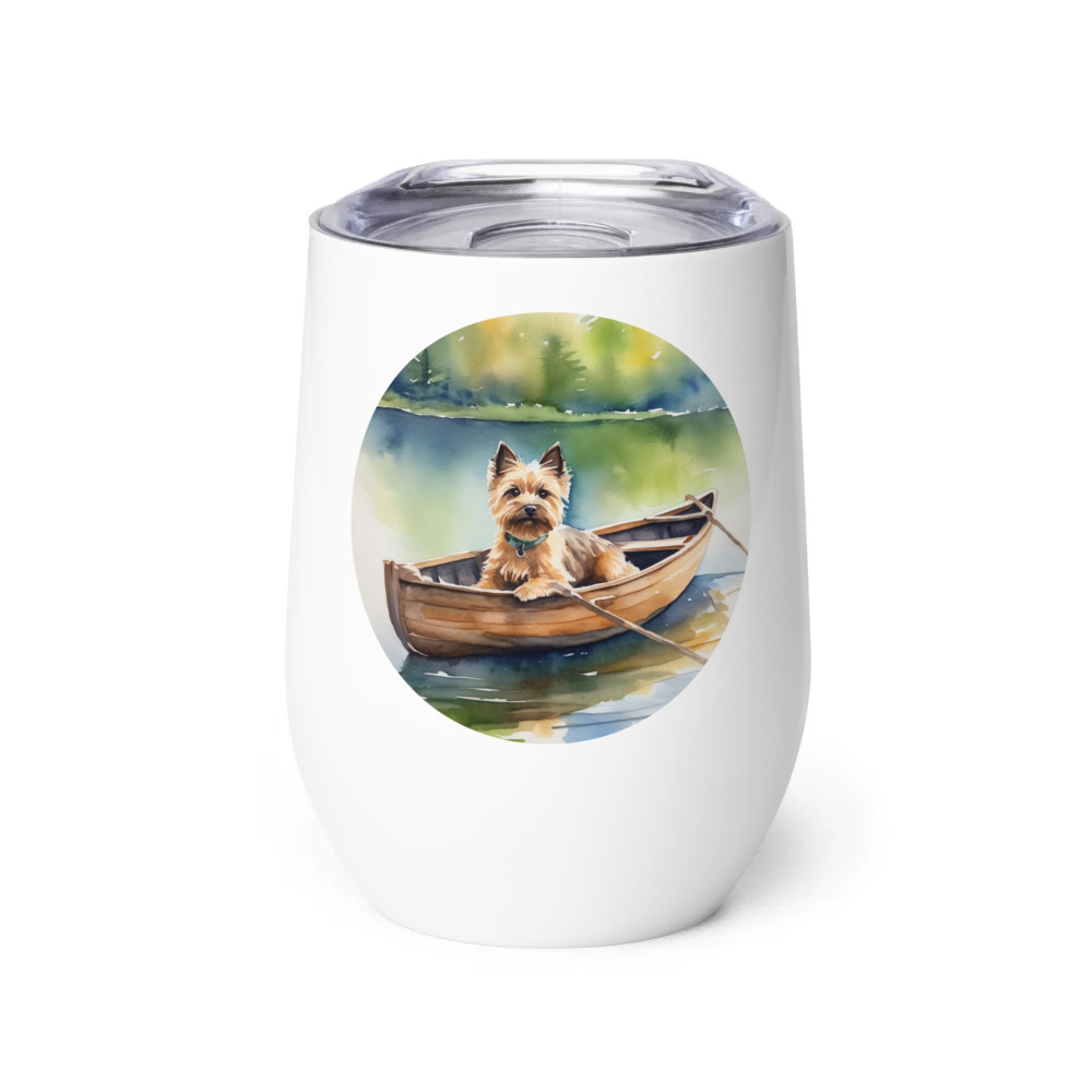 PugMug Custom Cairn Terrier Wine Tumbler
