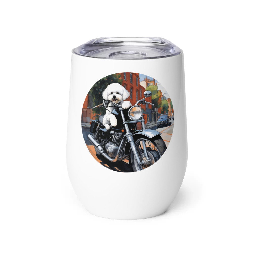 PugMug Custom Bichons Frise Wine Tumbler