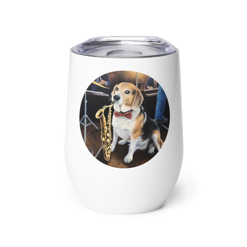 PugMug Custom Munchkin Wine Tumbler