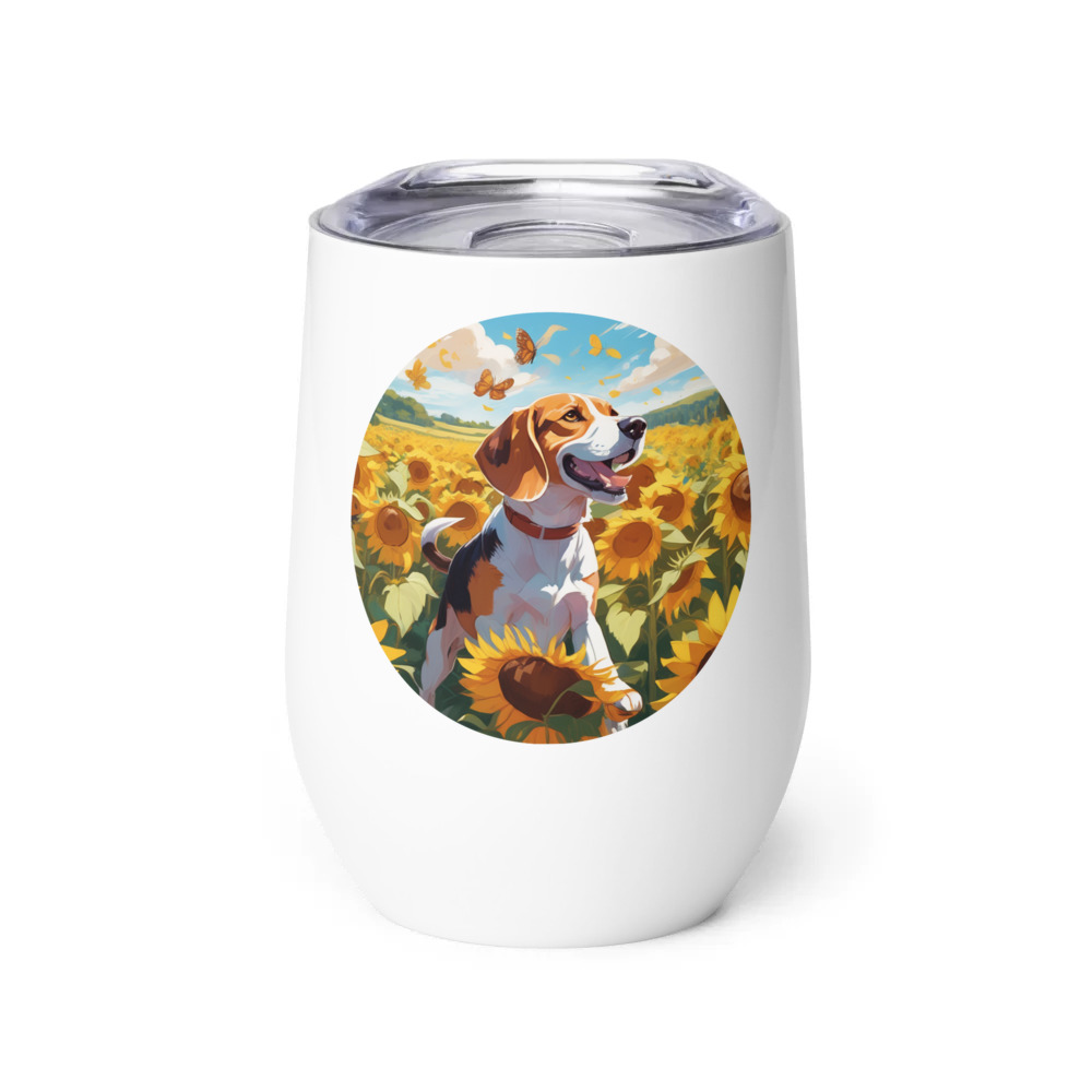 PugMug Custom Beagle Wine Tumbler