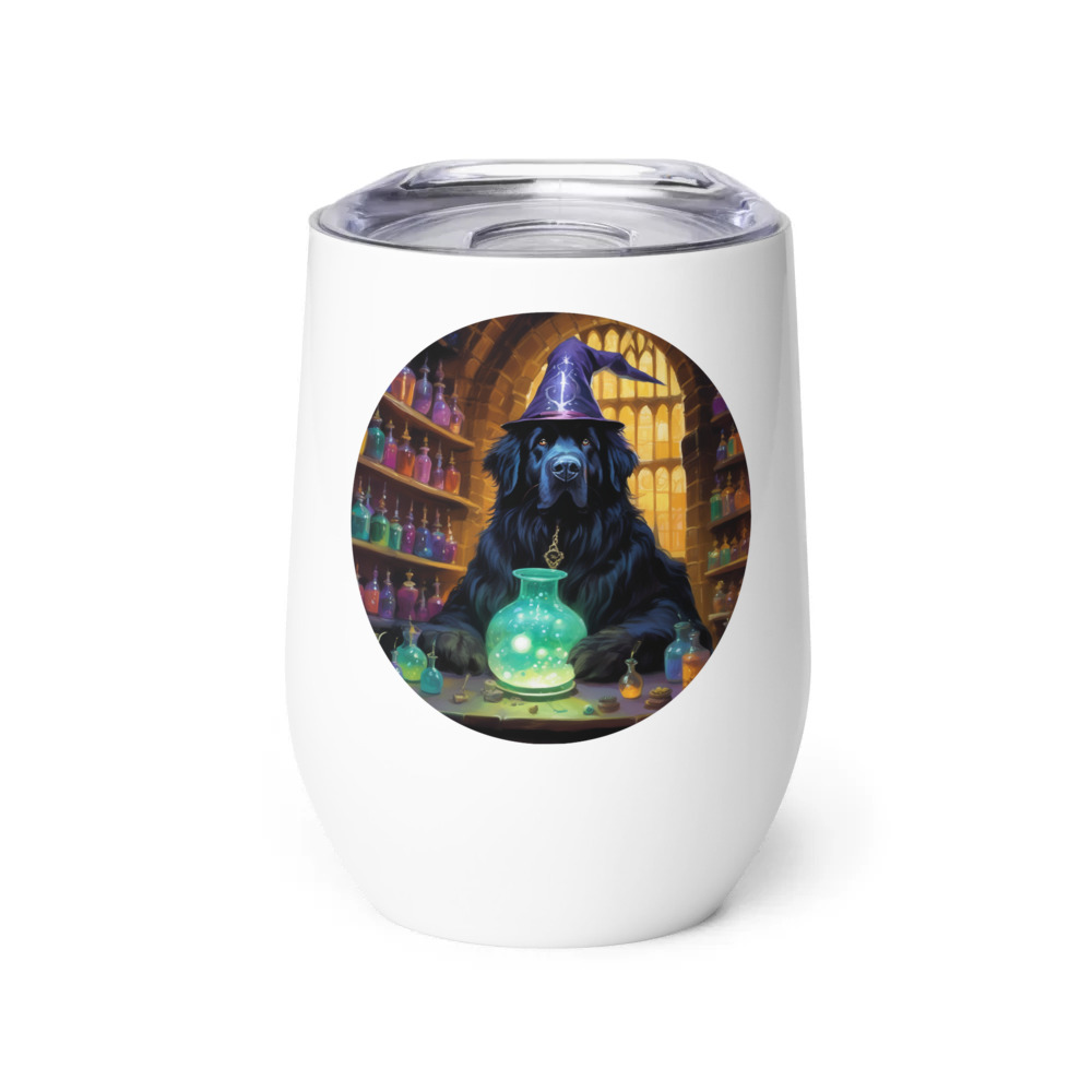 PugMug Custom Newfoundland Wine Tumbler