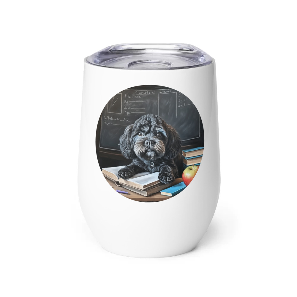 PugMug Custom Lily Wine Tumbler