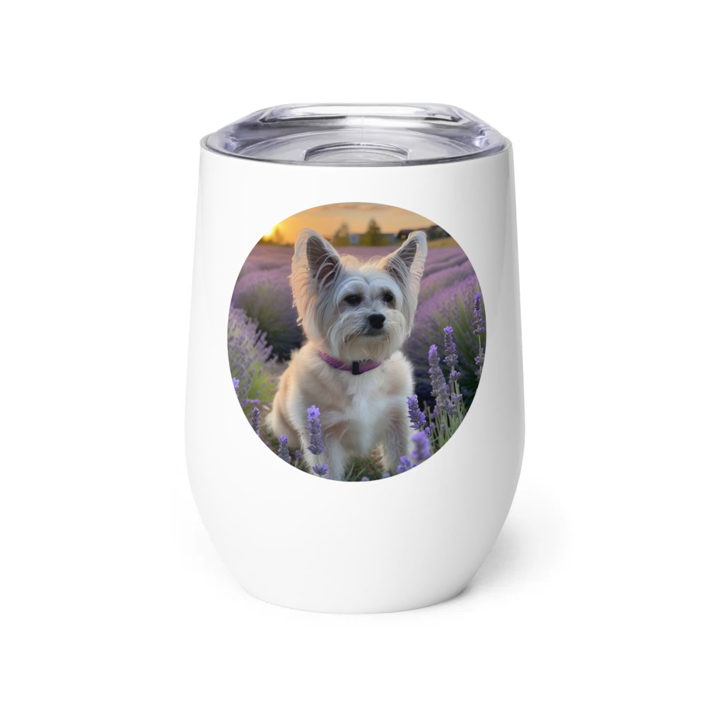 PugMug Custom Leo Wine Tumbler