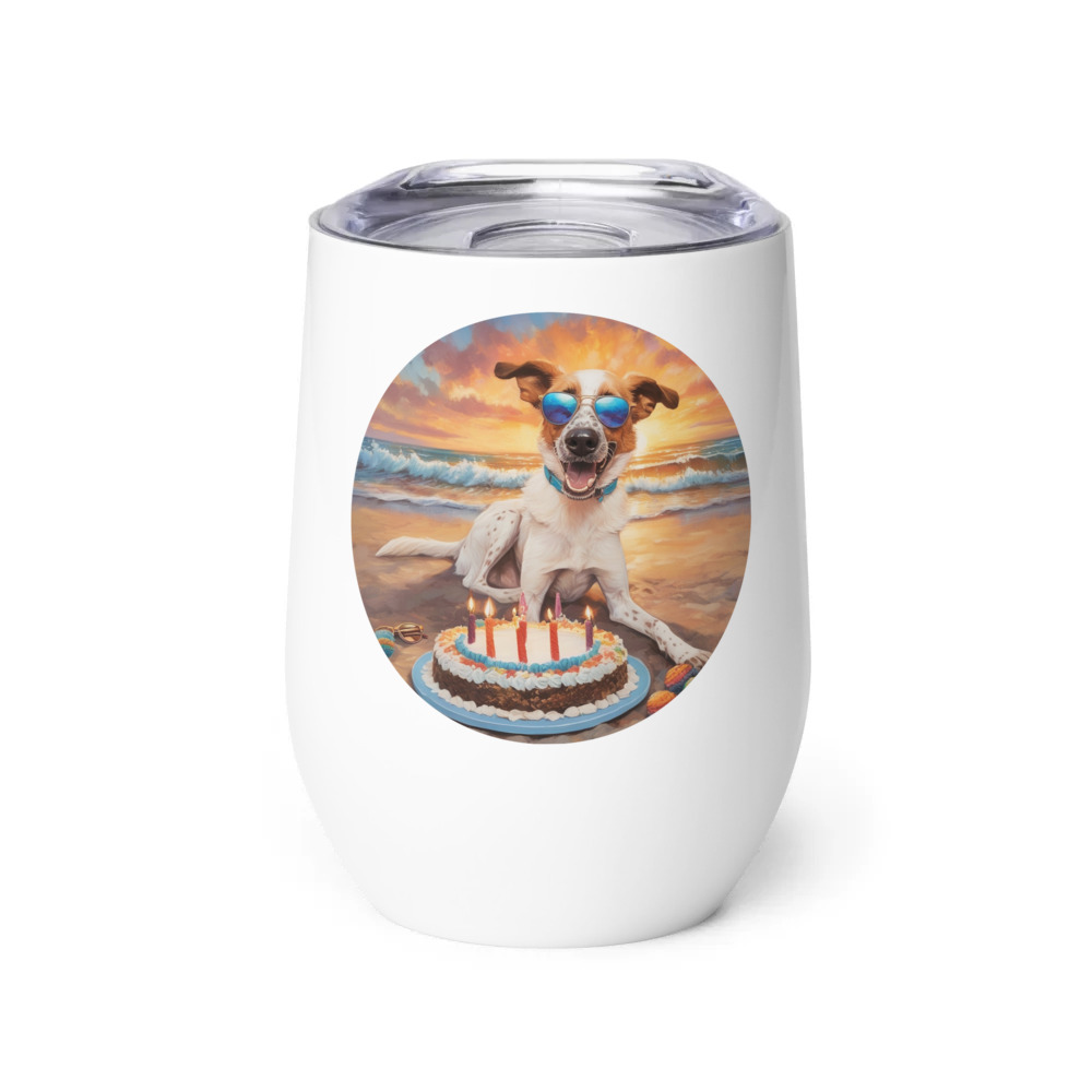 PugMug Custom Hazim Wine Tumbler