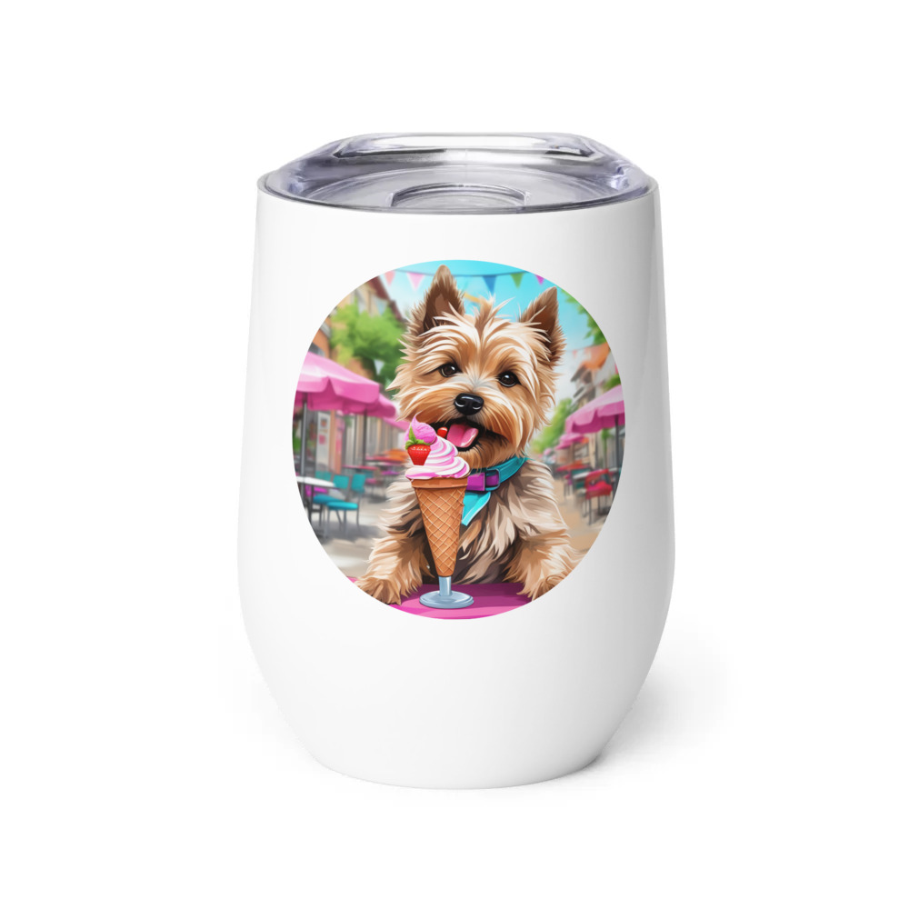 PugMug Custom Cairn Terrier Wine Tumbler