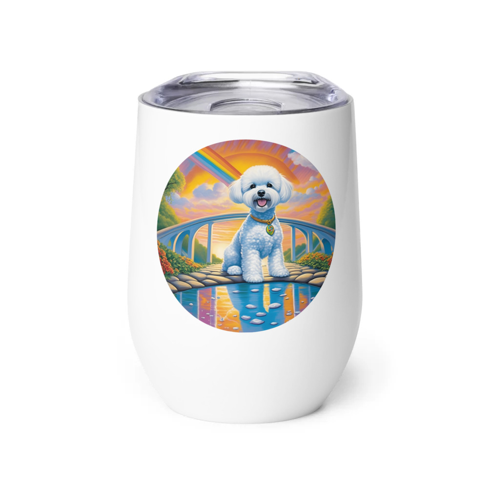 PugMug Custom Bichons Frise Wine Tumbler