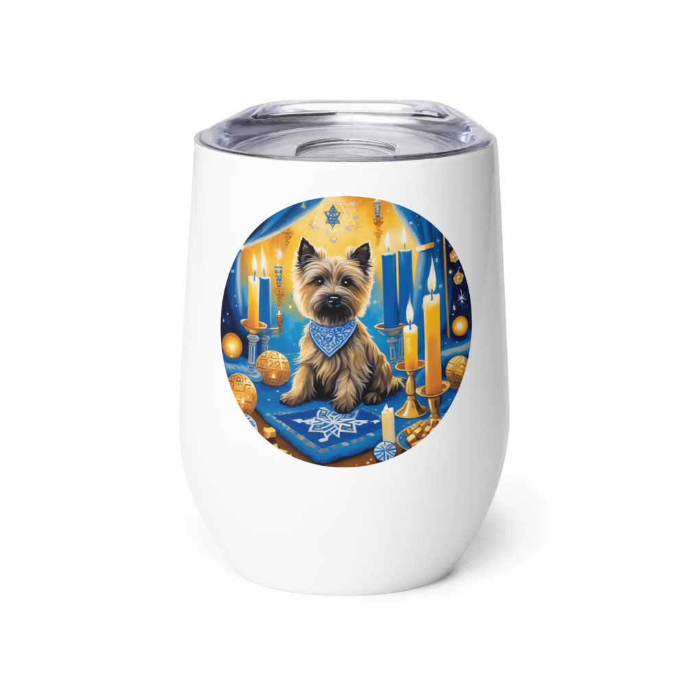PugMug Custom Cairn Terrier Wine Tumbler
