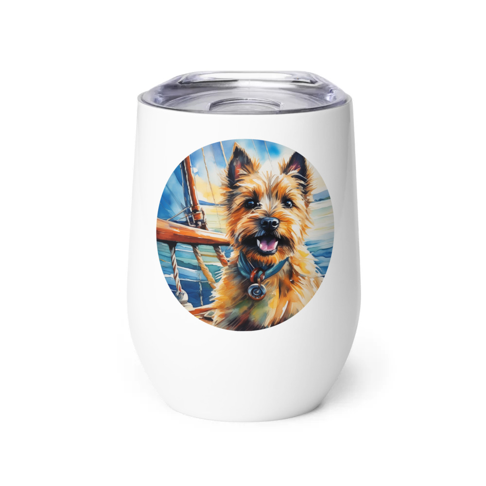 PugMug Custom Cairn Terrier Wine Tumbler