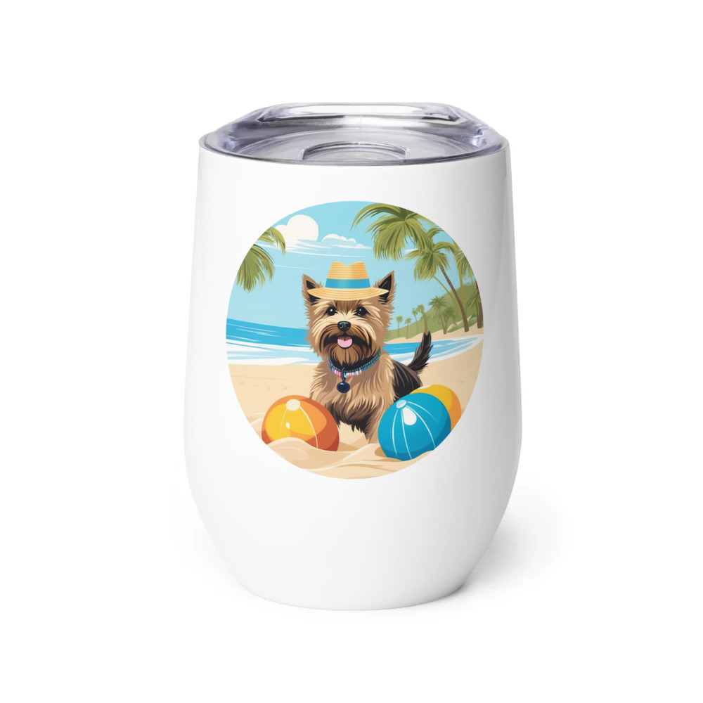 PugMug Custom Cairn Terrier Wine Tumbler