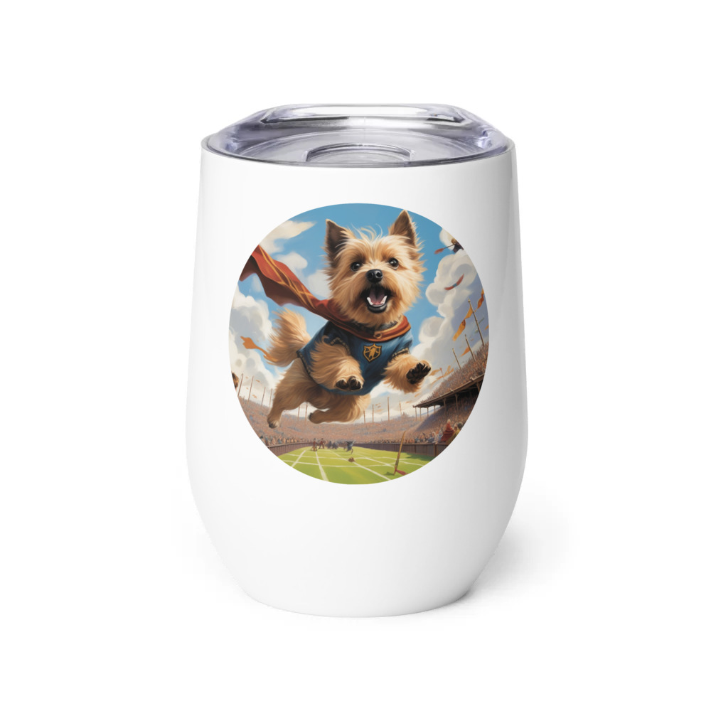 PugMug Custom Cairn Terrier Wine Tumbler