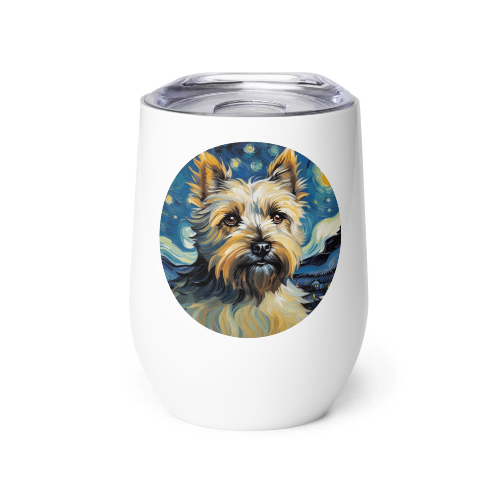 PugMug Custom Cairn Terrier Wine Tumbler