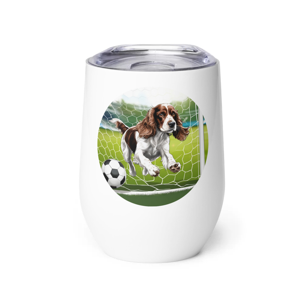 PugMug Custom English Cocker Spaniel Wine Tumbler