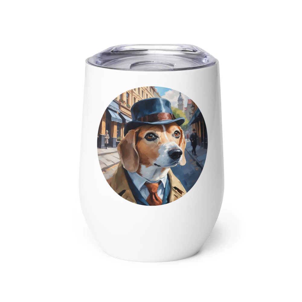 PugMug Custom Munchkin Wine Tumbler