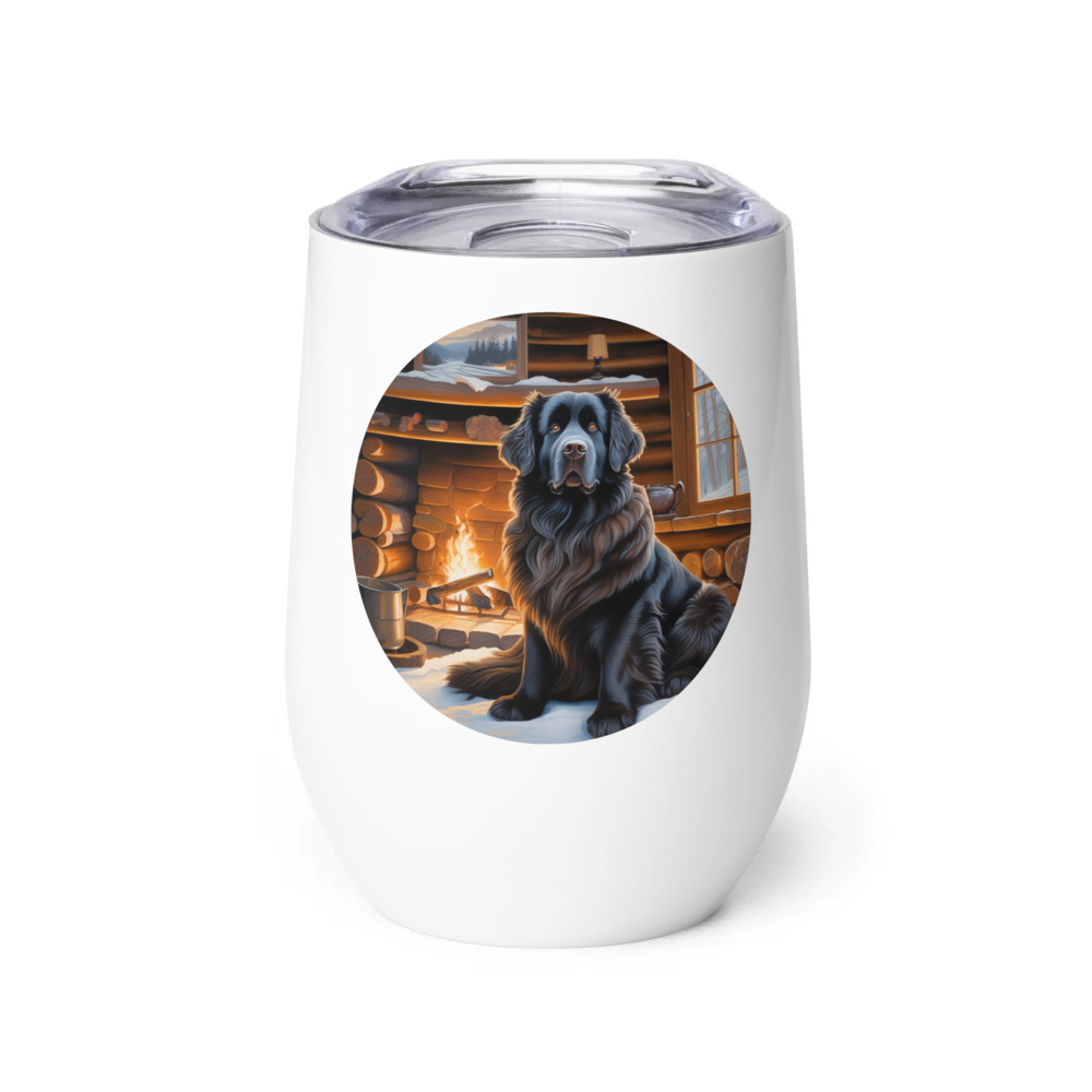 PugMug Custom Newfoundland Wine Tumbler