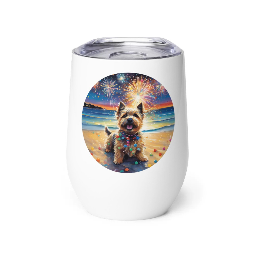 PugMug Custom Cairn Terrier Wine Tumbler