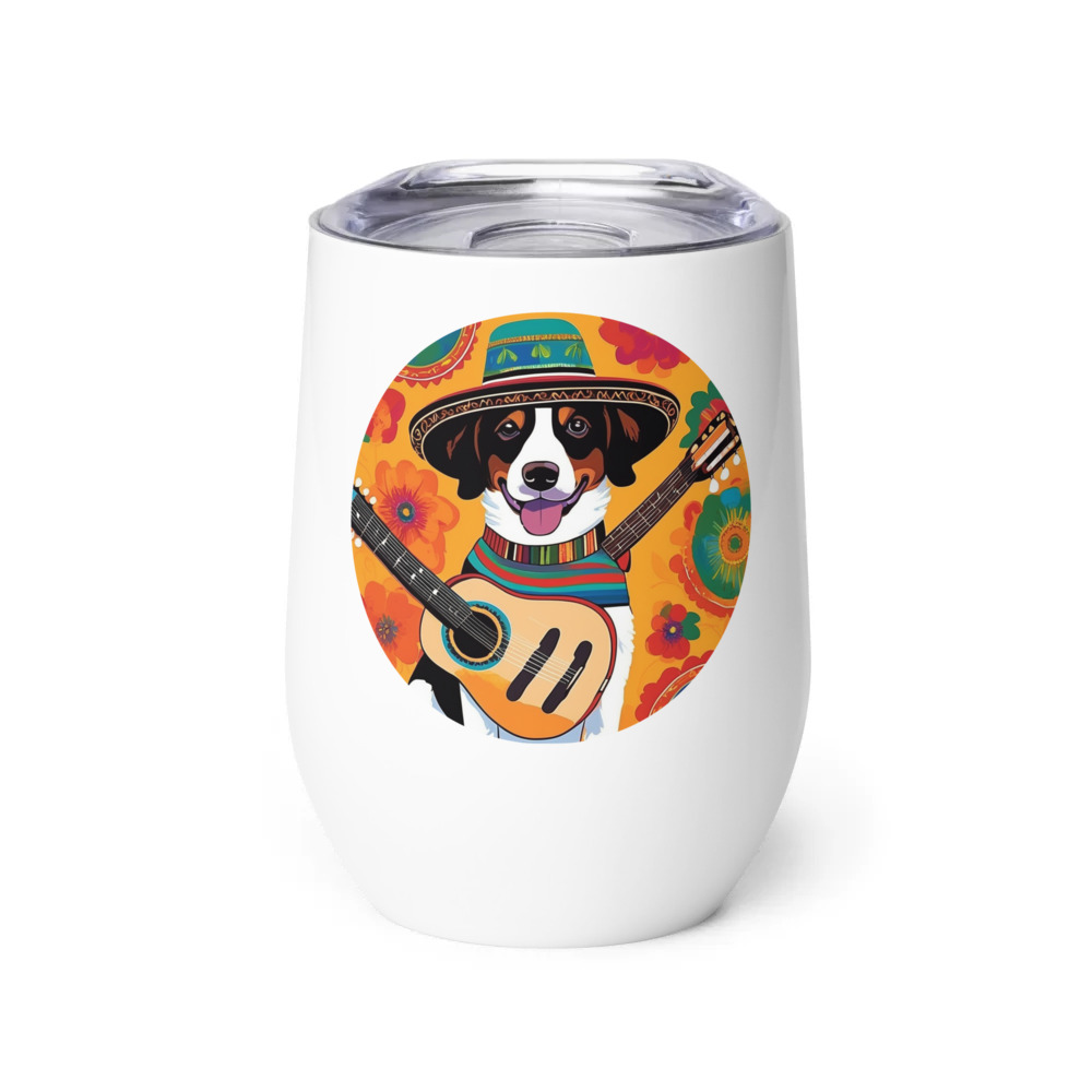PugMug Custom Brittany Dog Wine Tumbler