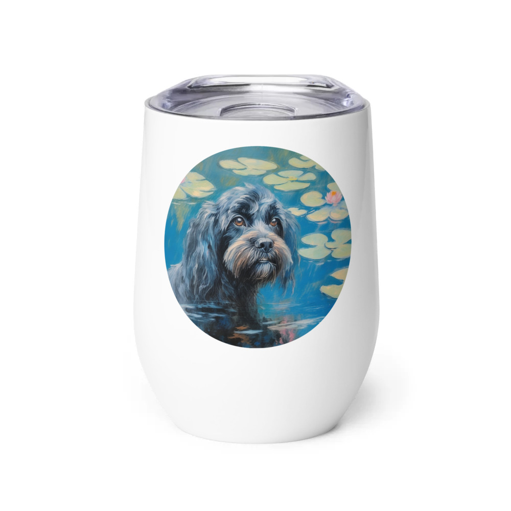 PugMug Custom Lily Wine Tumbler