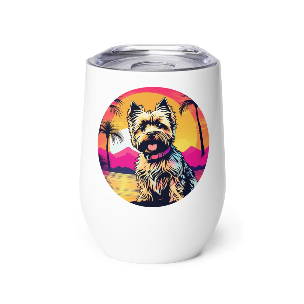 PugMug Custom Cairn Terrier Wine Tumbler