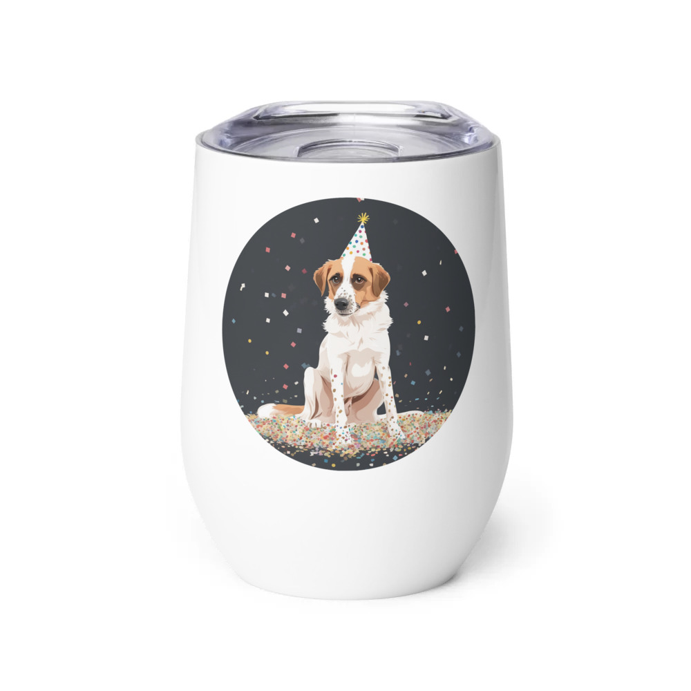 PugMug Custom Hazim Wine Tumbler