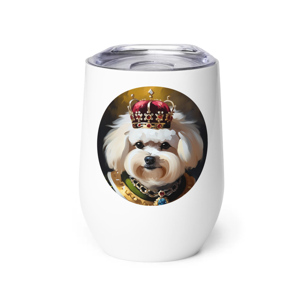 PugMug Custom Bichons Frise Wine Tumbler