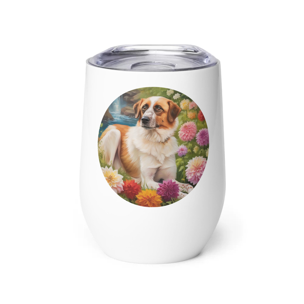 PugMug Custom Hazim Wine Tumbler