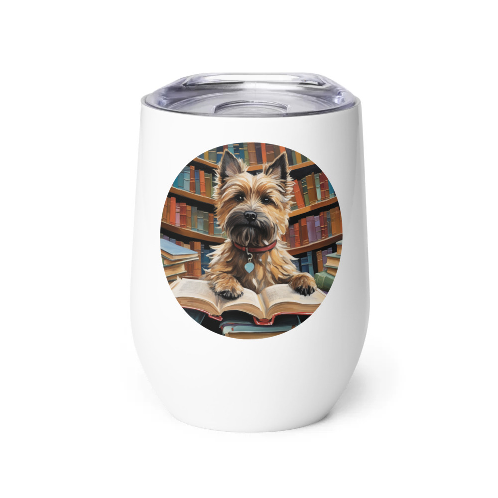 PugMug Custom Cairn Terrier Wine Tumbler