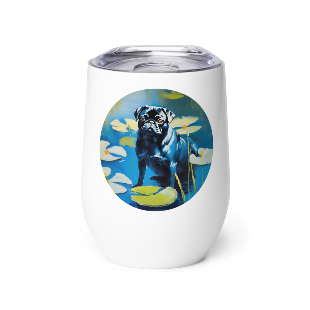 PugMug Custom Pet Wine Tumbler