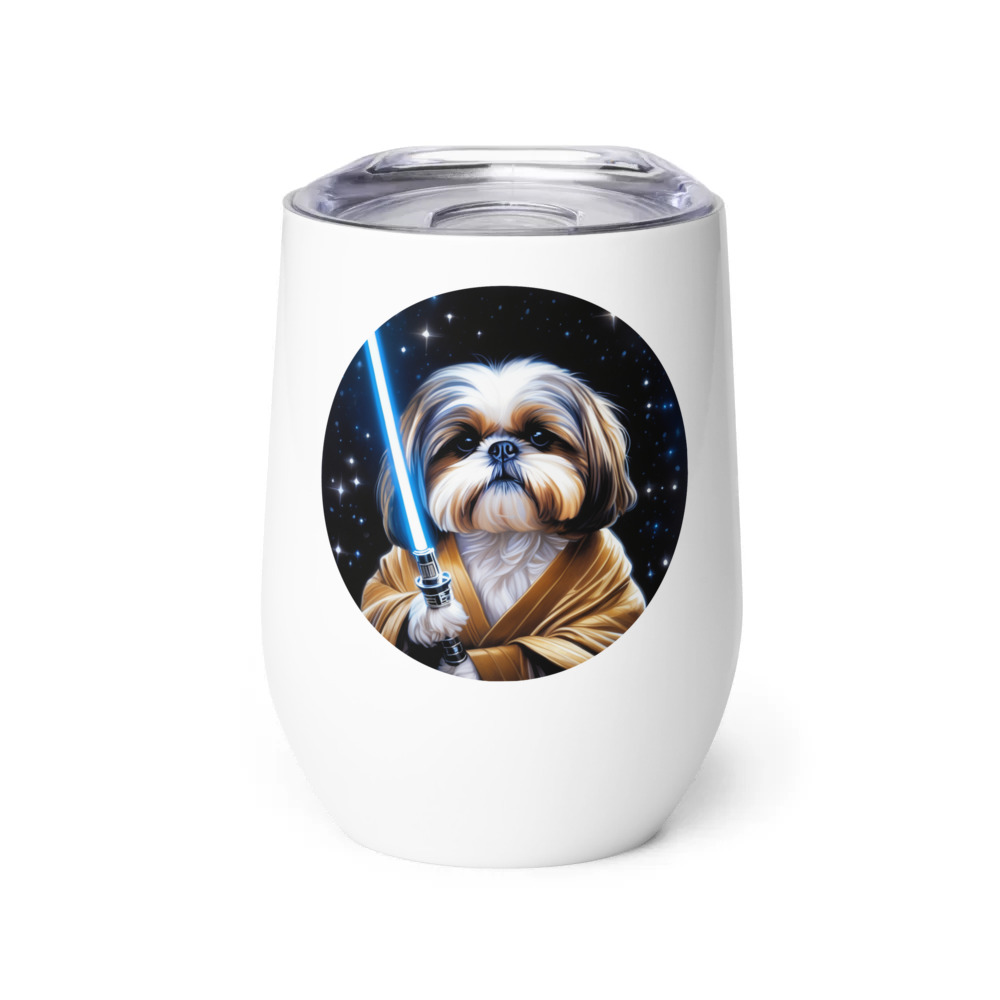 PugMug Custom Shih Tzu Wine Tumbler