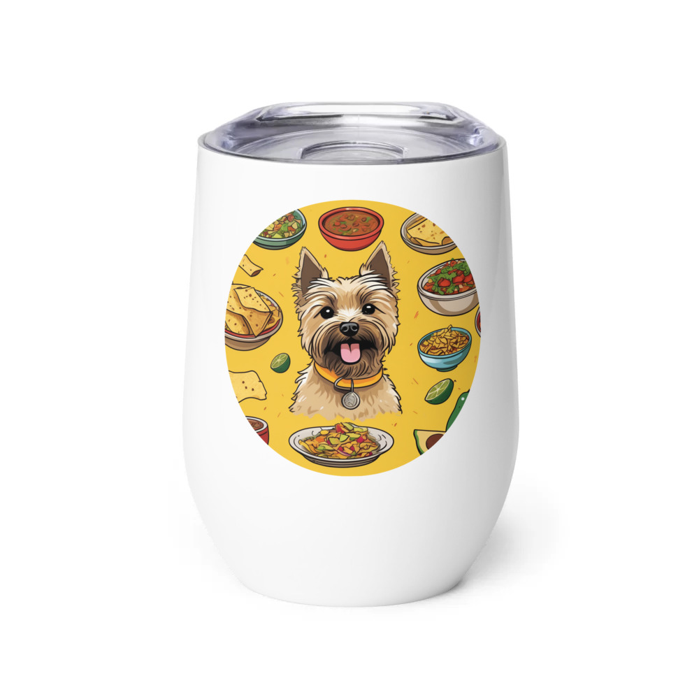 PugMug Custom Cairn Terrier Wine Tumbler