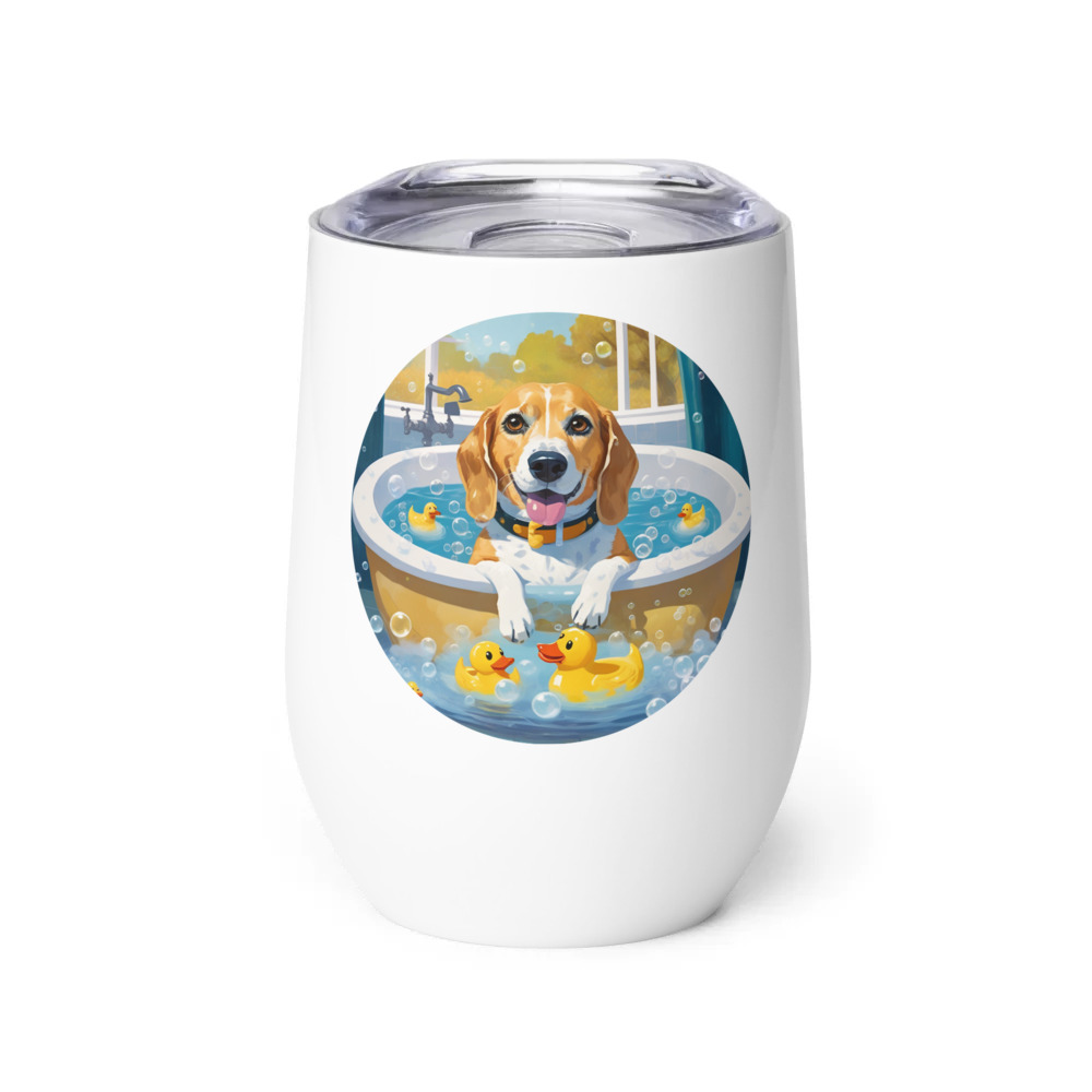 PugMug Custom Munchkin Wine Tumbler