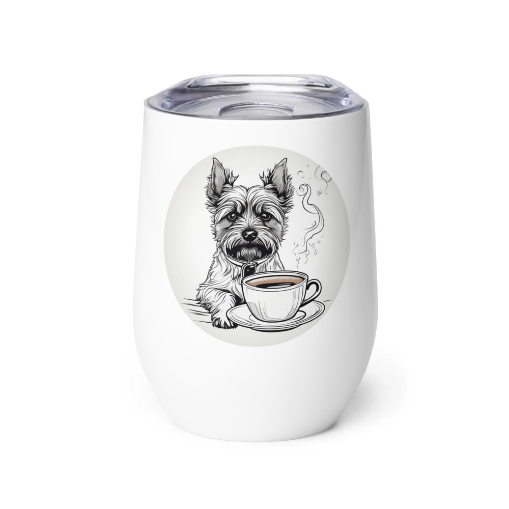 PugMug Custom Cairn Terrier Wine Tumbler